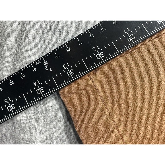 St John Sport Pants Womens Sz 6 Flat Front Pockets Brown‎ By Marie Gray Zip - Picture 4 of 6